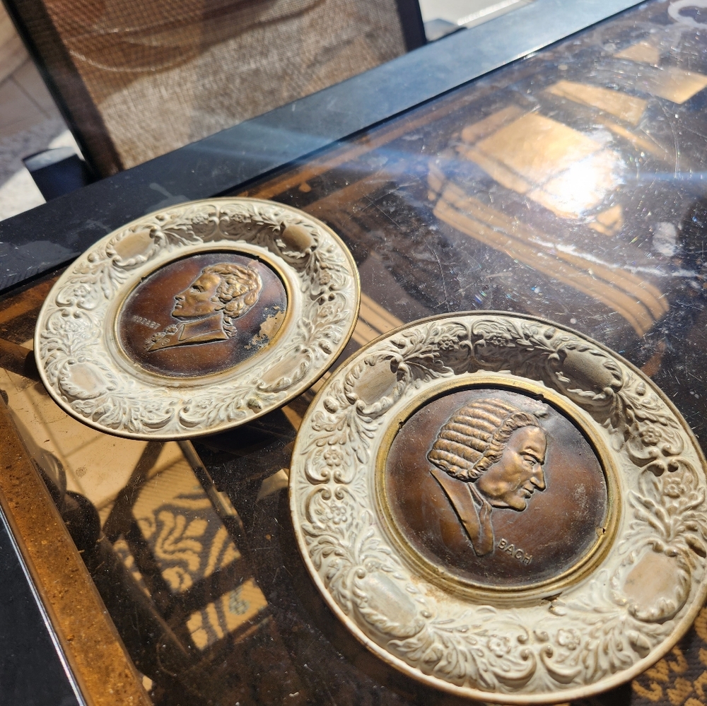 Brass composer plaques